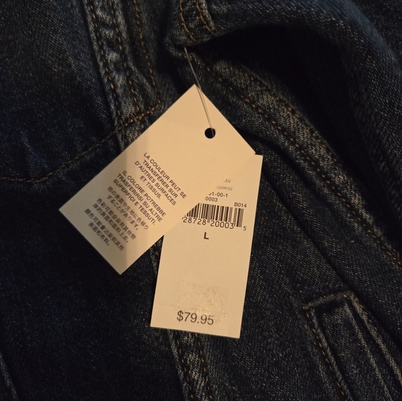 Gap + Pendleton 1969 Icon Plaid Panel Accent Denim Jeans Jacket - Picture 5 of 9